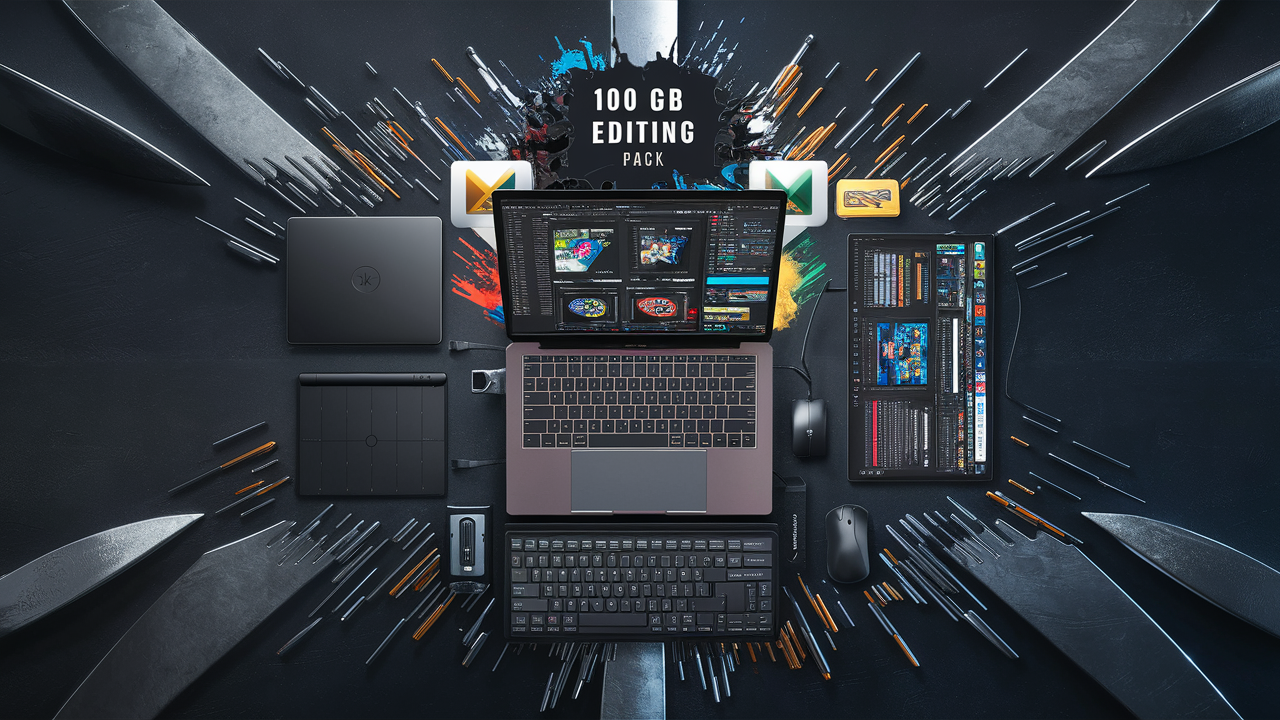 Unlock the Ultimate 100GB Editing Pack for Free!